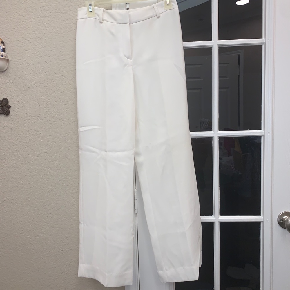 Isabella DeMarco Tahari Levine White Dress Pants